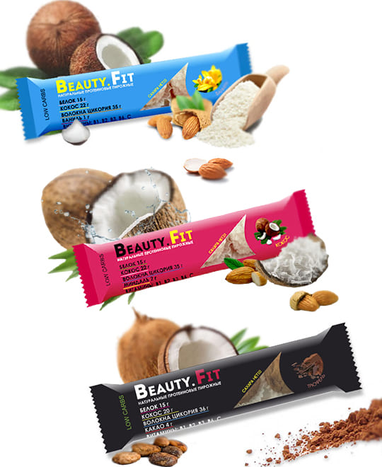 Кокосовые пирожные с протеином. LOW CARBS от Beauty.Fit