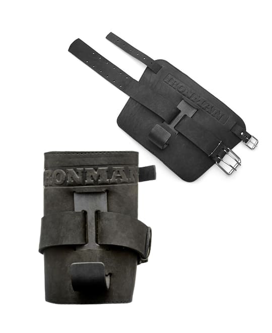 Крюки на ноги кожаные от IRONMAN